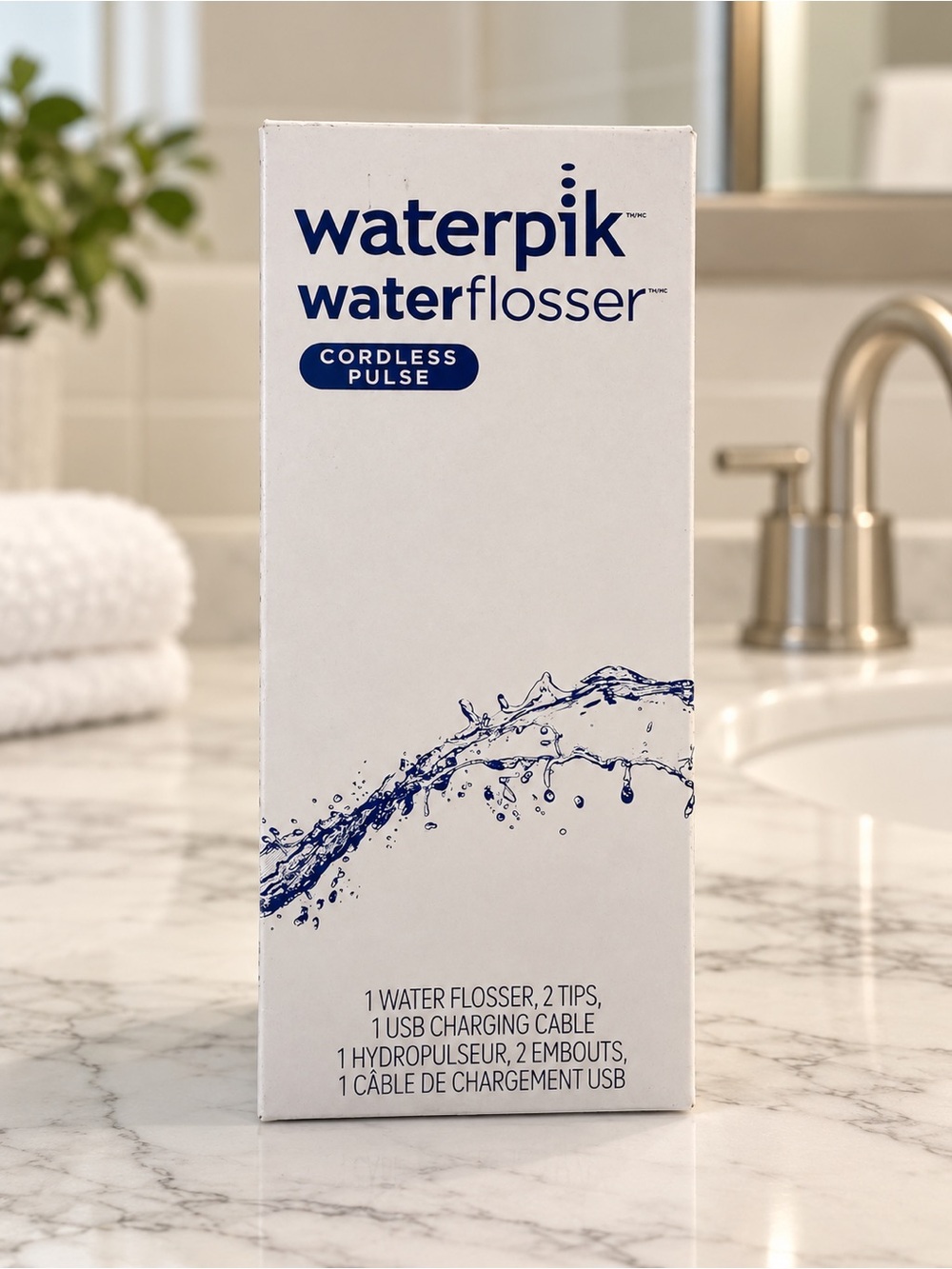 Waterpik Cordless Pulse Rechargeable Water Flosser with Original Box
